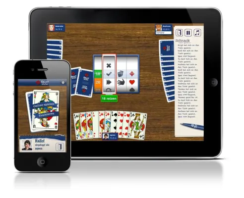 Bild: Unterwegs mit der größten Skatrunde der Welt - Skatstube.de entwickelt eigene App