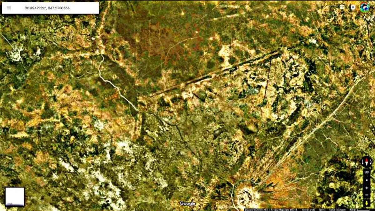 Unbekannte Stadtstruktur im ehemaligen irakischen Marschland