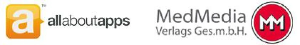 all about apps und MedMedia Logo