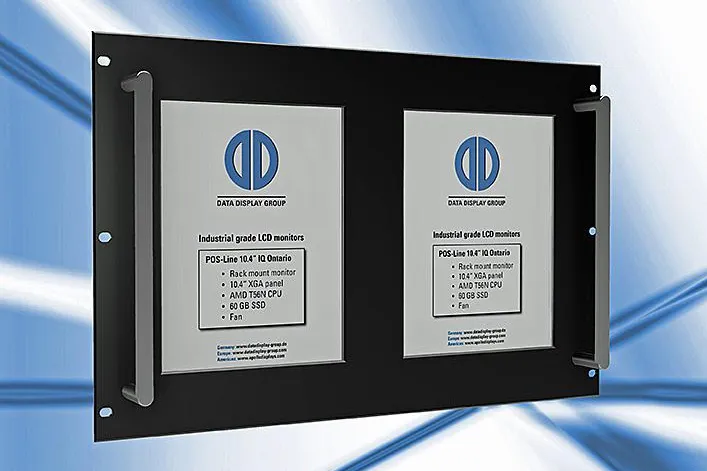Bild: Industrielle LCD-Monitore für den Rack-Einbau