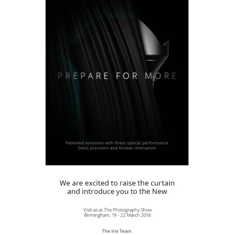 Bild: Weltpremiere der neuen IRIX Objektive in Birmingham