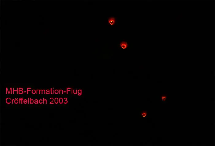 Bild: UFO-Stimuli Miniatur-Heißluftballone (MHB) im Tinley Park bei Chicago