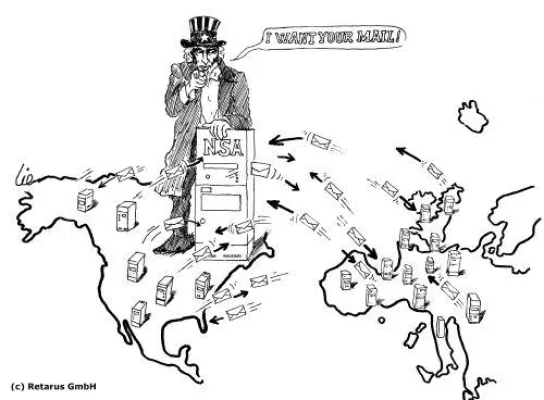 Datenschutz in den USA aufgehoben: NSA liest ausländische Mails unkontrolliert mit Bild: Datenschutz in den USA aufgehoben: NSA liest ausländische Mails unkontrolliert mit
