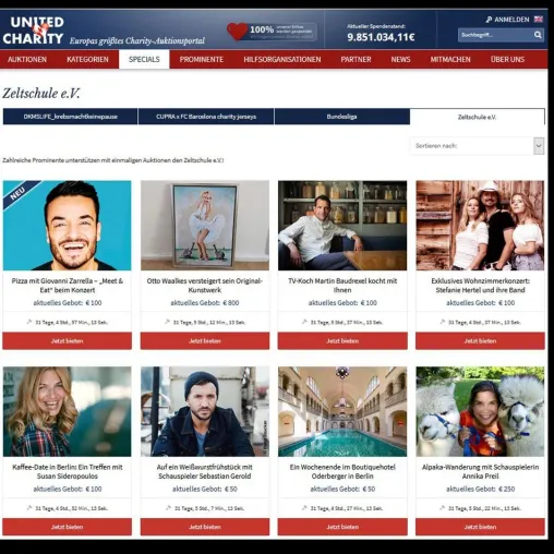 Bild: Promi-Treffen leicht gemacht: Ersteigern Sie Ihren Lieblingsstar