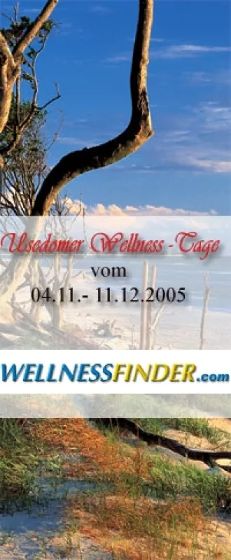 Jetzt beim Wellnessfinder - Frische Seeluft und vielfältiges Outdoorprogramm auf Usedom, Insel mit Wellness-Zertifikat