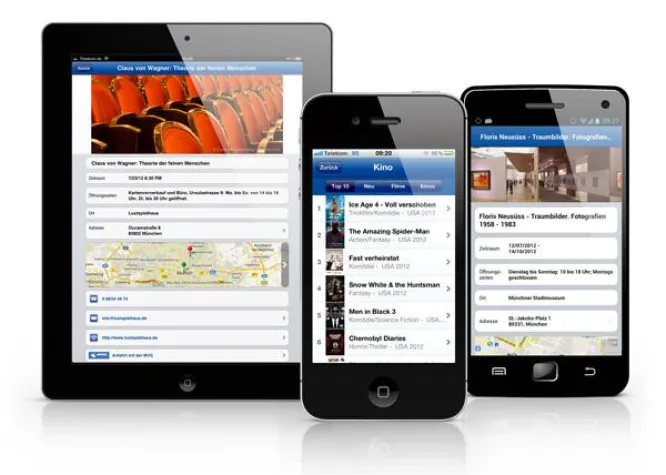 Bild: Mit der München App auf Erkundungstour durch die Großstadt
