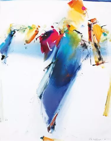 Bild: Eine Bank voller Kunst - Ausstellung Paul Kaminski