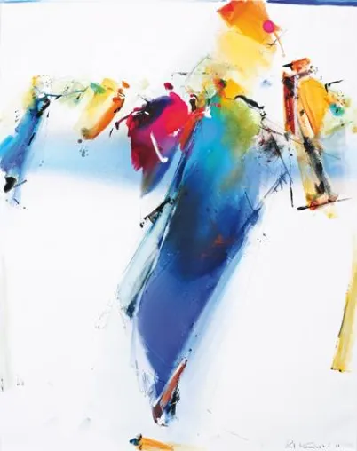 Eine Bank voller Kunst - Ausstellung Paul Kaminski Bild: Eine Bank voller Kunst - Ausstellung Paul Kaminski
