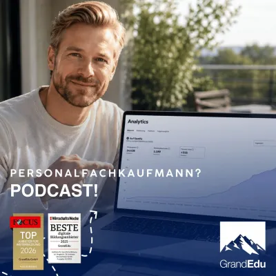 Bild: GrandEdu Podcast „Personalfachkaufmann erfolgreich bestehen“ knackt 300 Follower auf Spotify