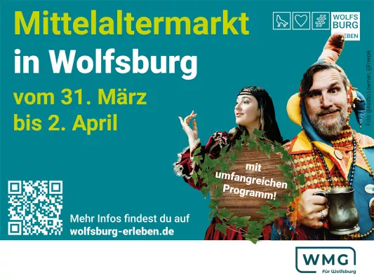 Bild: Mittelaltermarkt in der Wolfsburger Innenstadt