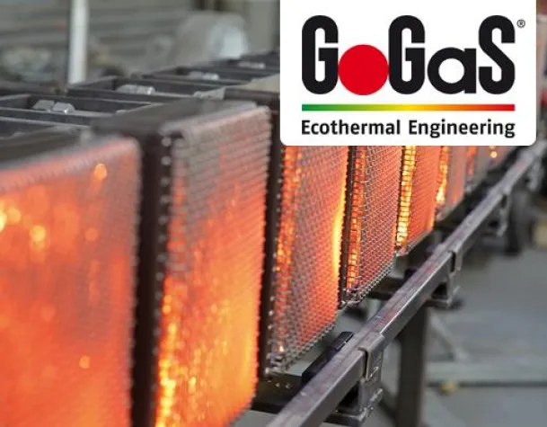 Bild: Optimierte Porenstrahler-Technologie für Prozesswärme auf der Thermprocess