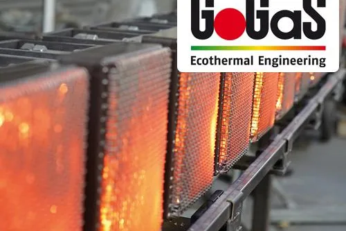Bild: Optimierte Porenstrahler-Technologie für Prozesswärme auf der Thermprocess