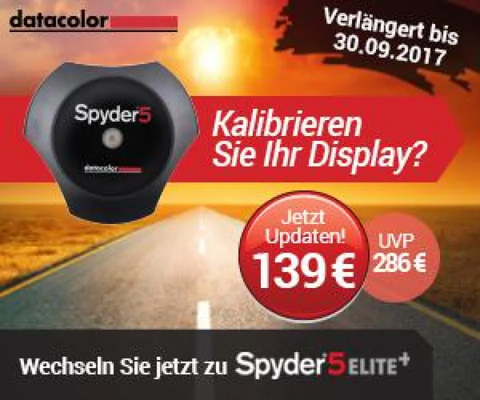 Upgrade-Angebot für Datacolor Spyder5ELITE+ verlängert