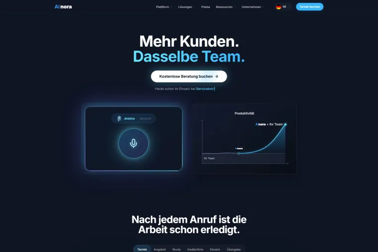 Bild: AInora: White-Label-KI-Telefonie für Agenturen und Reseller im DACH-Raum