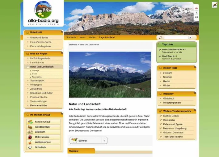Bild: Peer lanciert neues Urlaubsportal für die Region Alta Badia