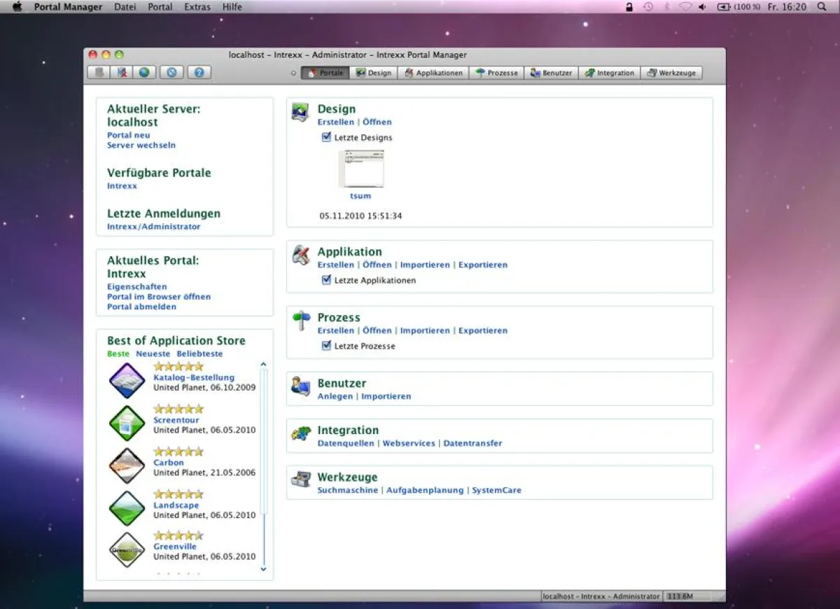 Intrexx jetzt auch für den Mac