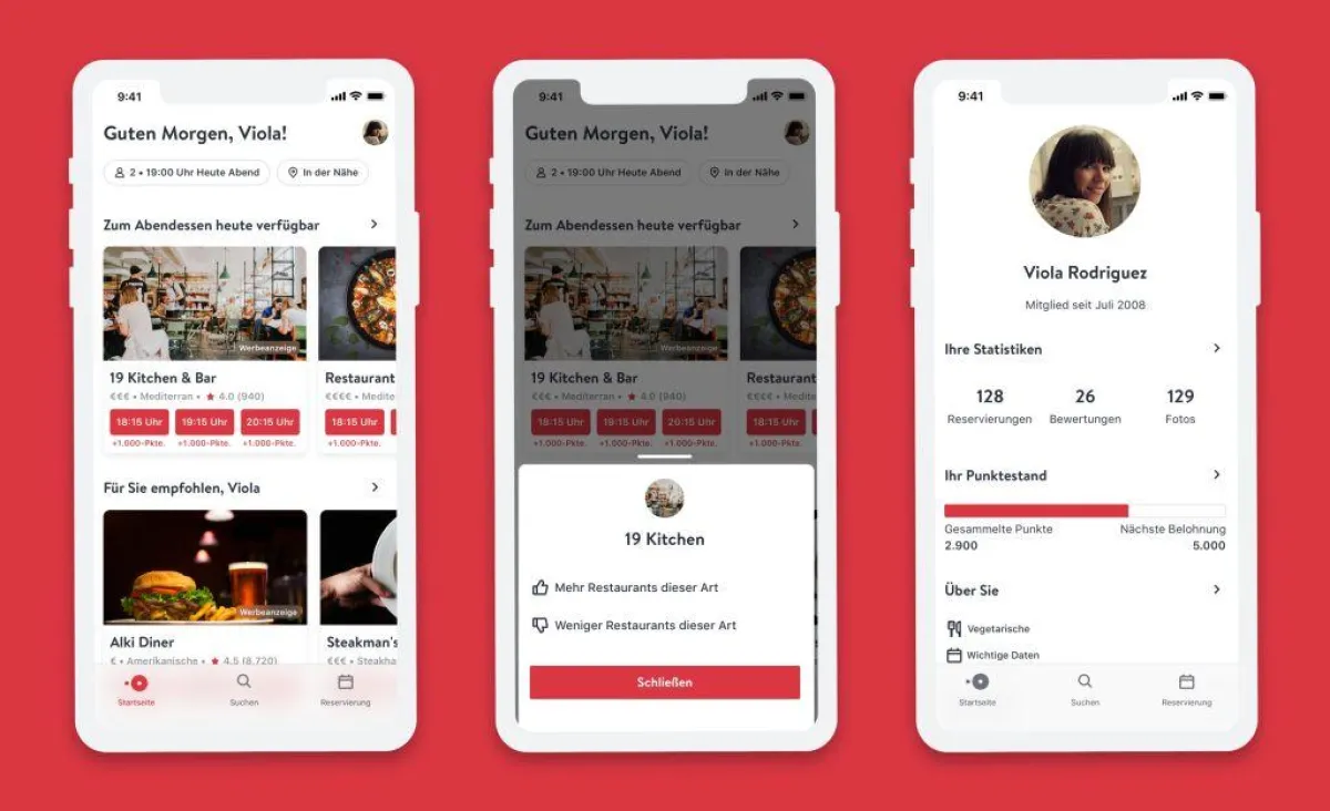 OpenTable überarbeitet App für eine individuellere Nutzererfahrung