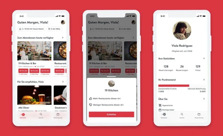 OpenTable überarbeitet App für eine individuellere Nutzererfahrung Bild: OpenTable überarbeitet App für eine individuellere Nutzererfahrung