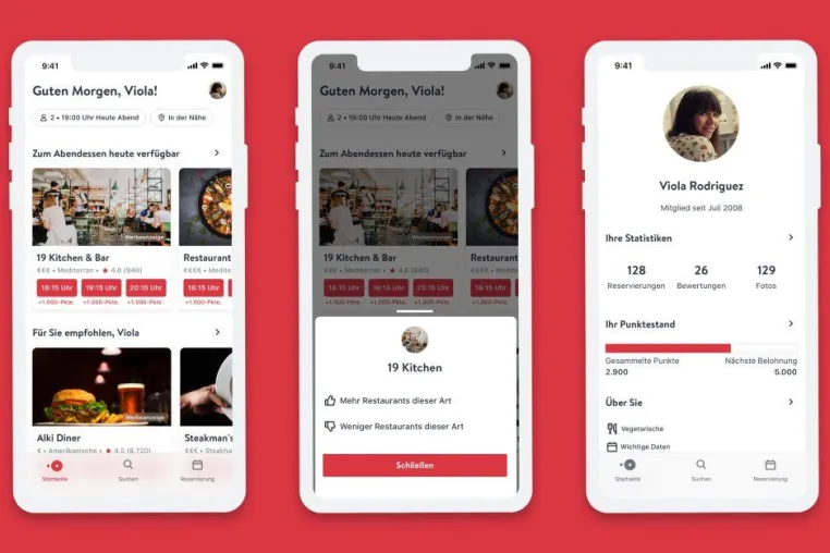 OpenTable überarbeitet App für eine individuellere Nutzererfahrung Bild: OpenTable überarbeitet App für eine individuellere Nutzererfahrung