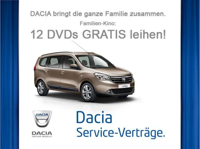 Bild: Dacia kooperiert mit Video Buster