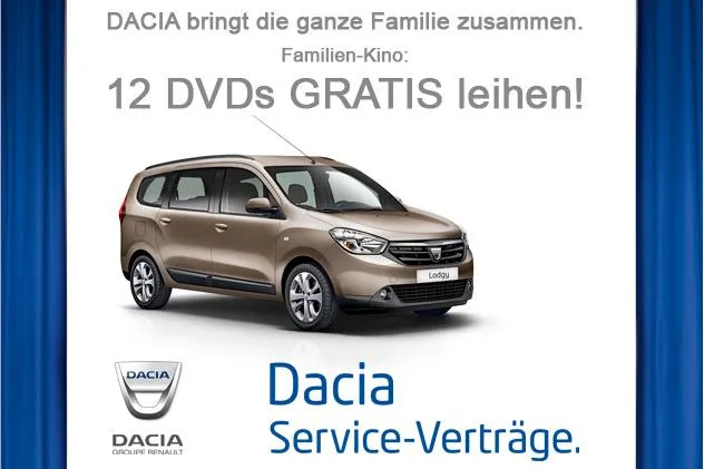 Bild: Dacia kooperiert mit Video Buster