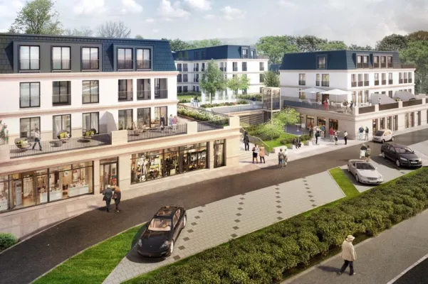 Bild: Präsentation des Neubauprojekts "Residenz Rheingauer Tor", Vetter & Partner mit Messestand im Rathaus Eltville