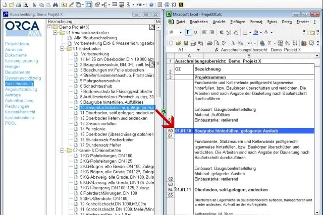 ORCA AVA – Excel-Export mit Berechnungsformeln Bild: ORCA AVA – Excel-Export mit Berechnungsformeln