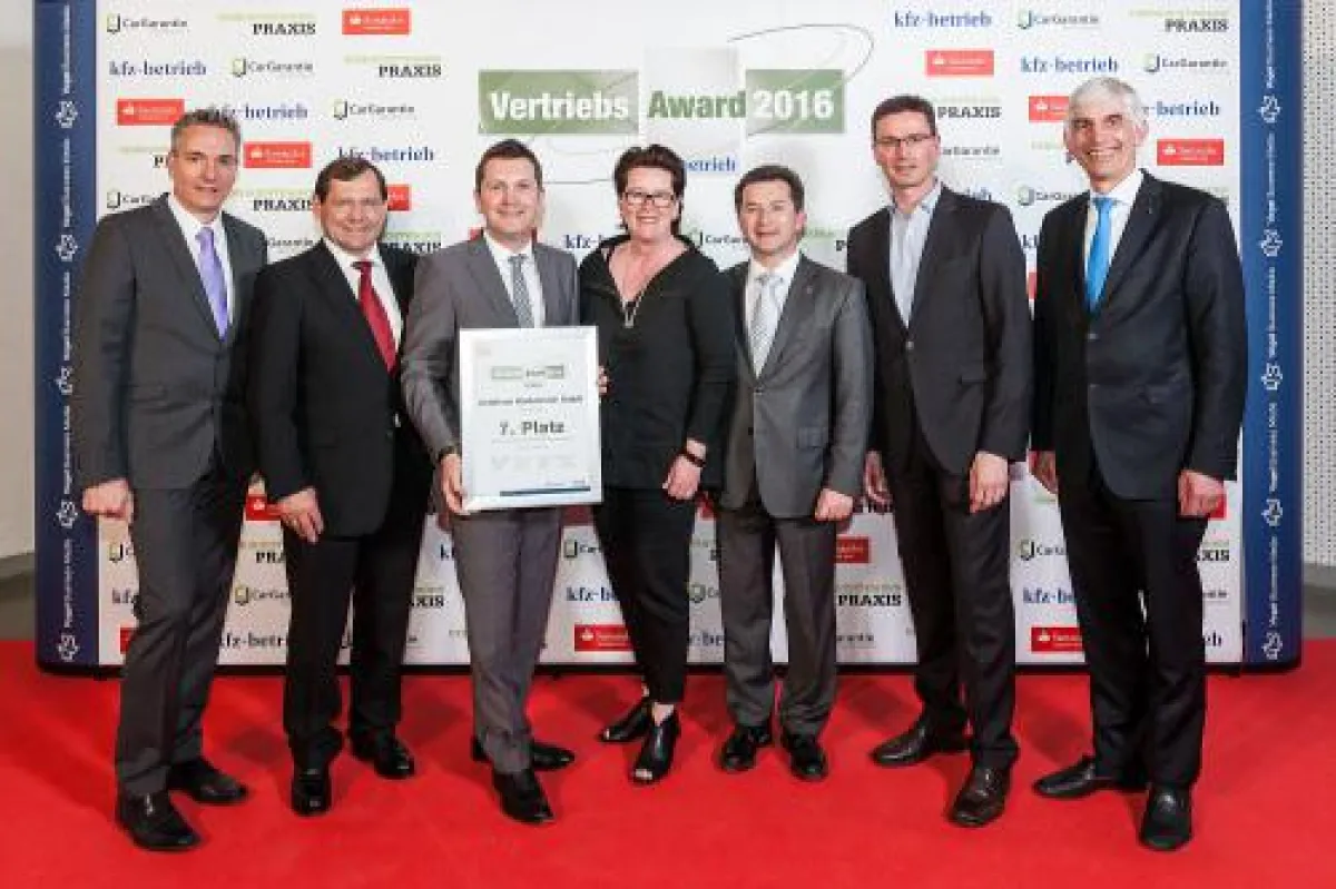 Vertriebs Award-Verleihung Ende April 2016 in Würzburg. Quelle: kfz-betrieb.
