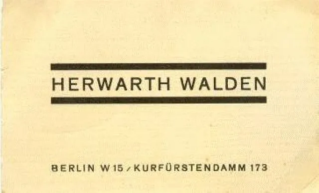 Bild: Herwarth-Walden-Gesellschaft DER STURM bedauert den Verkauf der Sammlung Hoh