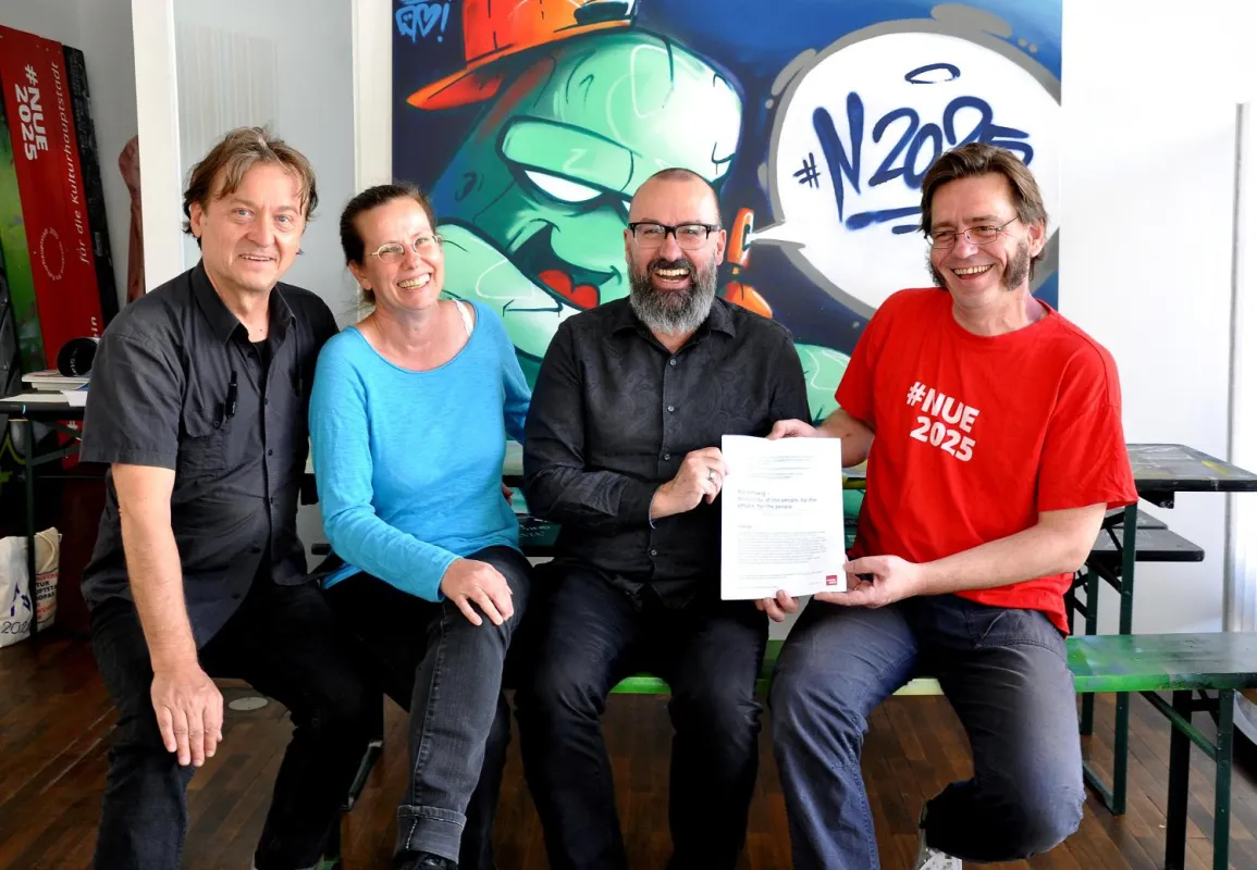 [Foto: Olivia Barth-Jurca] P. Kalb, G. Bartulec,  NUE2025, Prof. Wagner, N2025, P. Zerweck, NUE2025