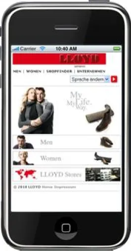 Bild: Lloyd Shoes vervollständigt Kommunikationskanäle mit mobilem Internetportal
