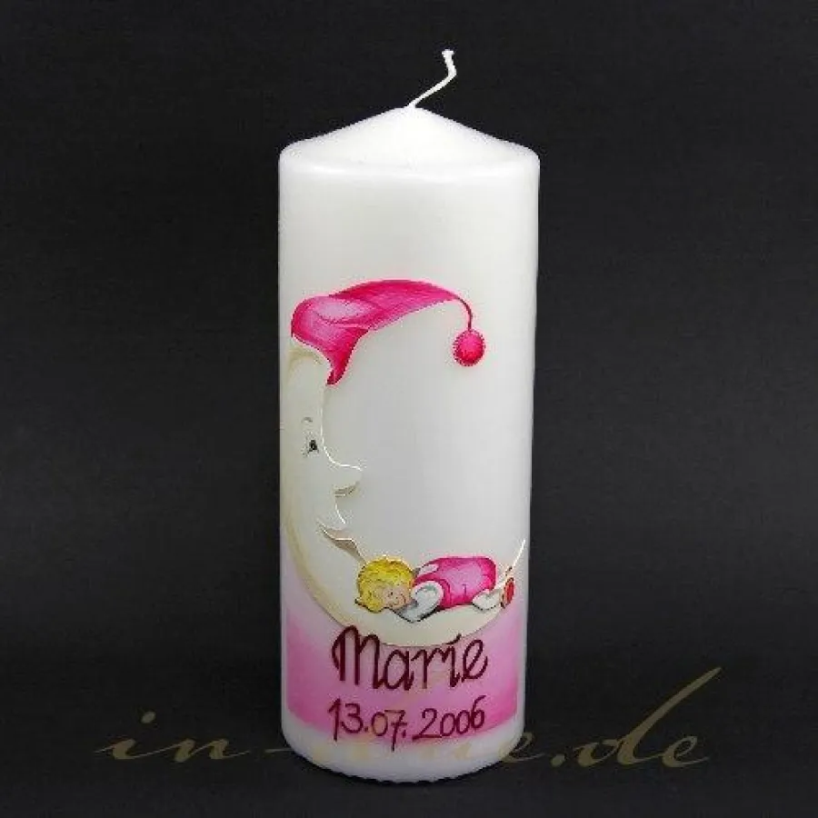individuelle Taufkerzen von www.in-due.de