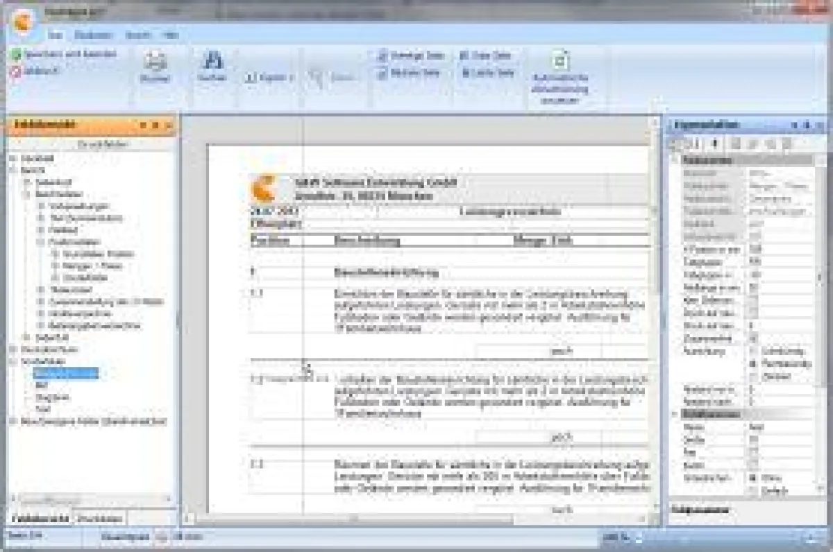 Per Drag and Drop eine waagrechte Linie ins Layout im Druckgenerator von California pro ziehen