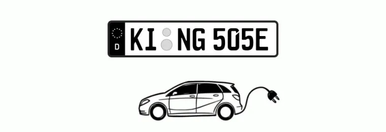 Bild: E-Kennzeichen für Elektroautos: Das musst du wissen