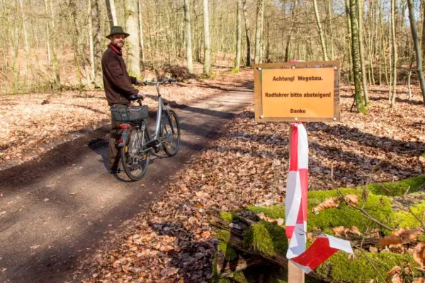Nationalparkamt Müritz saniert Radwanderweg zum Weltnaturerbe Bild: Nationalparkamt Müritz saniert Radwanderweg zum Weltnaturerbe