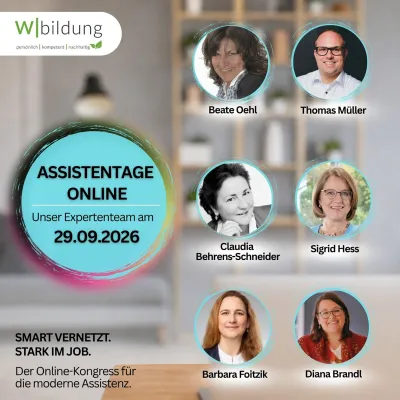 Bild: Assistenztage Online: Kongress-Atmosphäre, ganz ohne Reiseaufwand