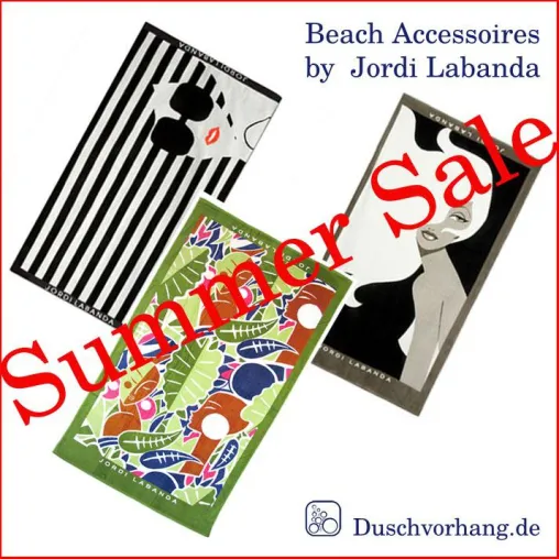 Bild: Urlaubszeit ist Badetuch Zeit! Summer Sale bei Duschvorhang.de