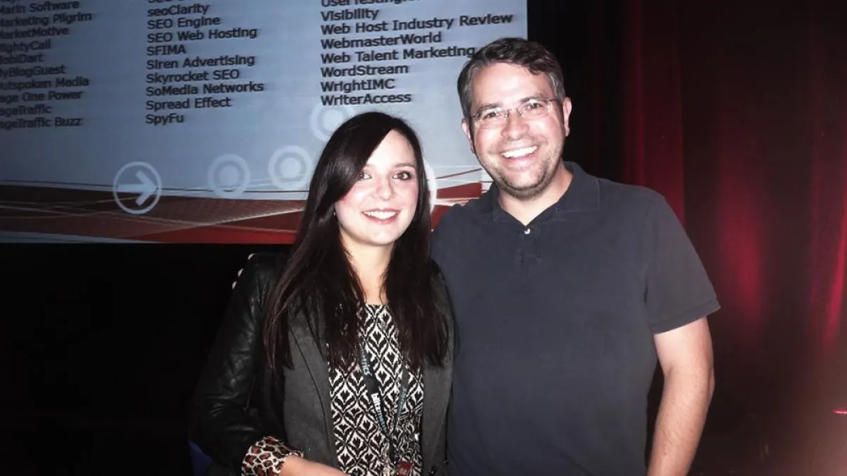 Matt Cutts (Google) und Stephy Beck (aisys media GmbH)