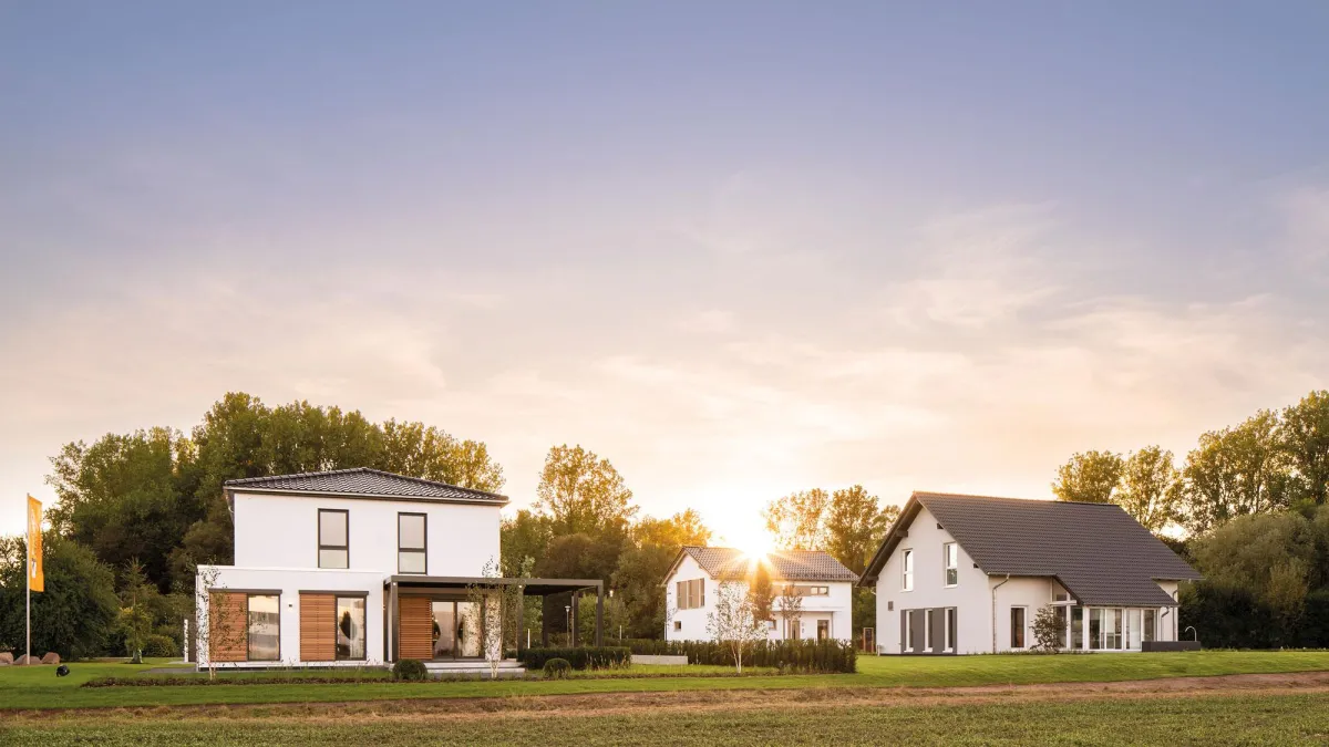 Aller guten Dinge sind drei: Musterhaus-Park in Frankenberg