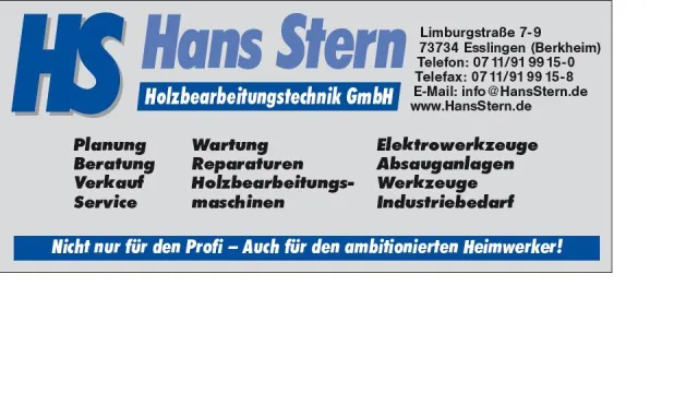 Bild: Hans Stern Holzbearbeitungstechnik GmbH feiert 18. Geburtstag und beschreitet dabei neue Wege