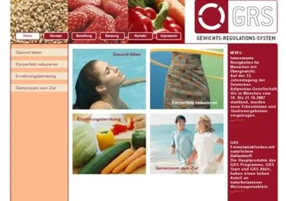 Gesund leben mit Hilfe von GRS – neue Homepage ist online Bild: Gesund leben mit Hilfe von GRS – neue Homepage ist online