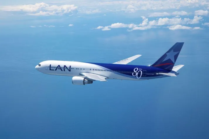 Bild: LAN fliegt mit „80 Jahren“ durch die Welt
