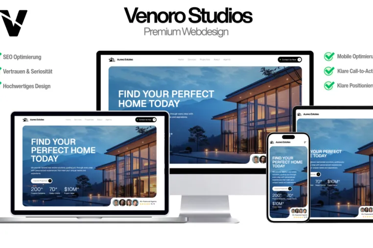 Bild: Venoro Studios denkt Websites neu: sichtbar, strukturiert, ergebnisorientiert