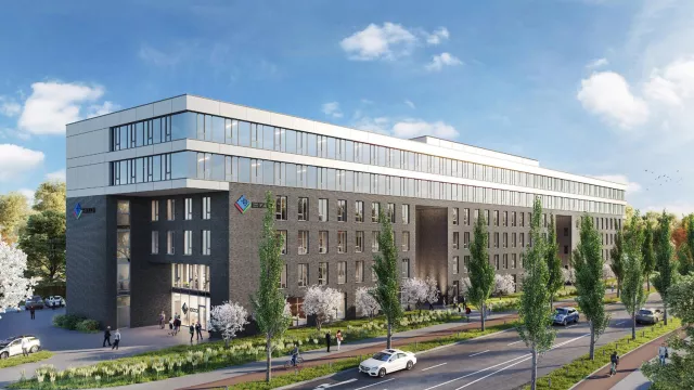 Bild: Europazentrale des Monitorherstellers EIZO bezieht 2020 Büro-Neubau im Nordpark