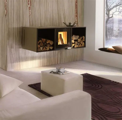 Bild: Spartherm: Gestaltungs-Element Feuer - Formvollendete Kaminmöbel machen aus jeder Hotel-Lobby einen "Hot Spot"