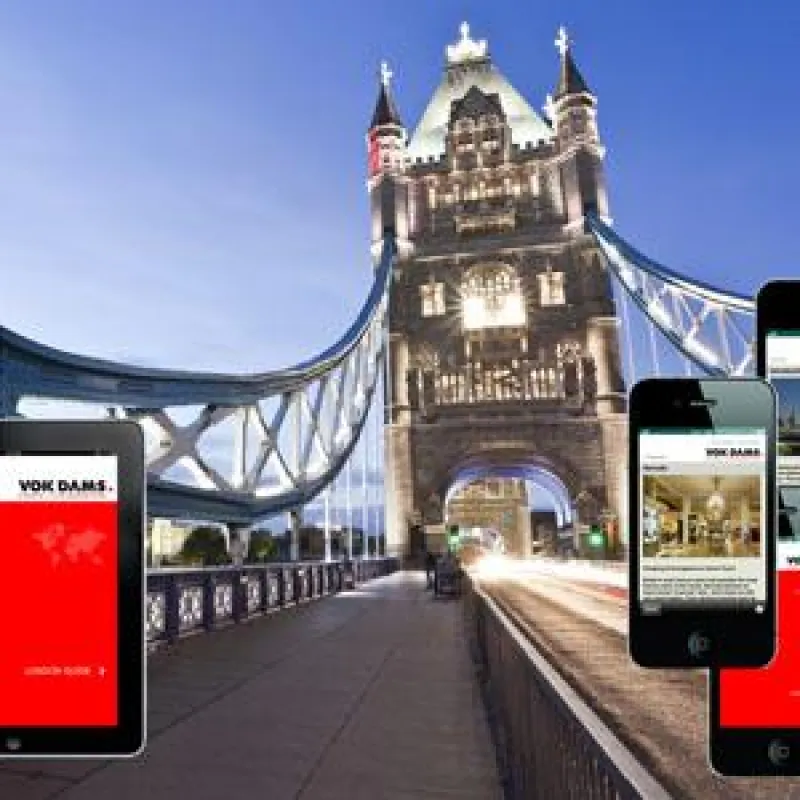 Mit VOK DAMS App nach London
