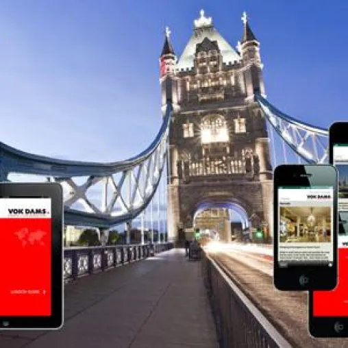 Mit VOK DAMS App nach London Bild: Mit VOK DAMS App nach London