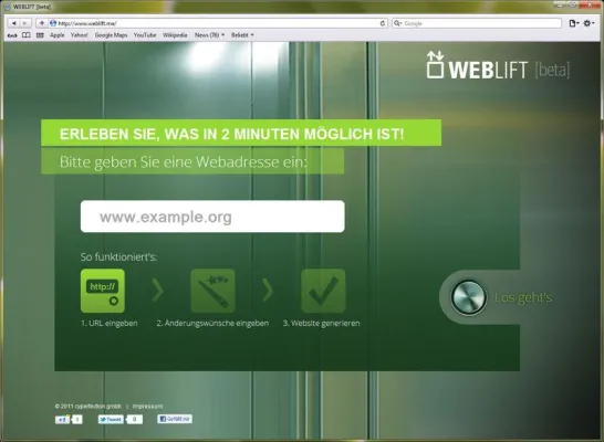 Endlich live! Weblift - die Innovation fürs Webdesign Bild: Endlich live! Weblift - die Innovation fürs Webdesign