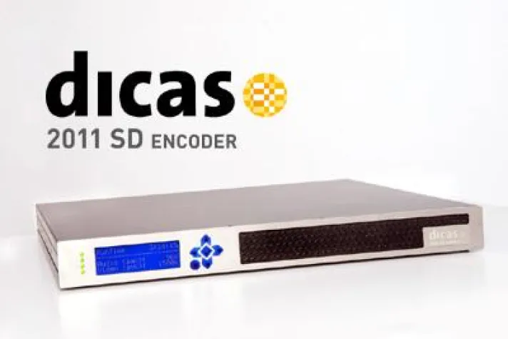 dicas präsentiert IP-basierten MPEG-2-H.264-Transcoder auf IBC 2009 Bild: dicas präsentiert IP-basierten MPEG-2-H.264-Transcoder auf IBC 2009