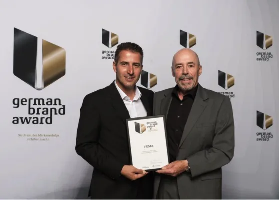 Bild: Erneut für erfolgreiche Markenführung ausgezeichnet: FUMA wurde der German Brand Award 2017 verliehen